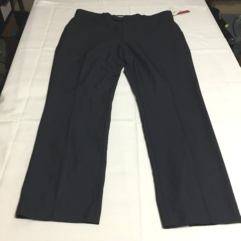 Perry Ellis Portfolio Dress Pants Mens 36x29 Midnight Blue Modern Fit NWT